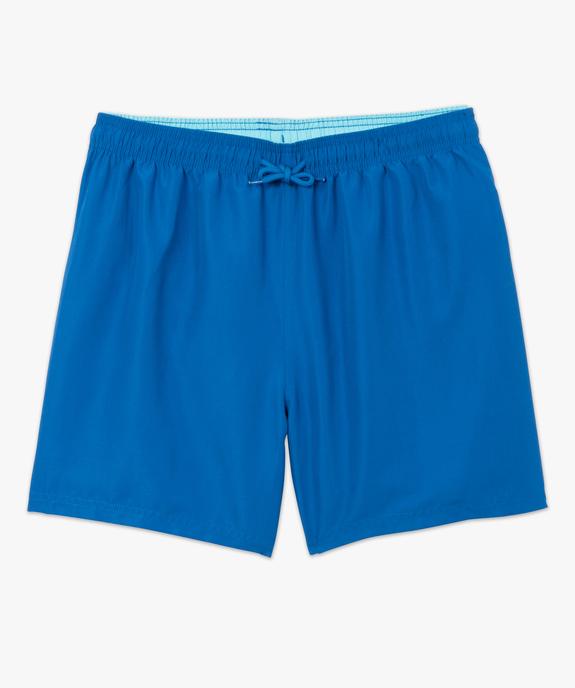 Short de bain homme uni vue4 - GEMO 4G HOMME - GEMO
