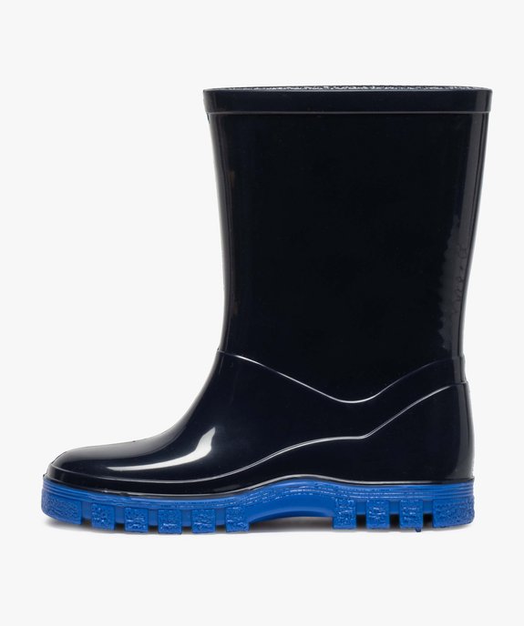 Bottes de pluie bébé garçon à semelle crantée contrastante vue3 - GEMO(BEBE DEBT) - GEMO