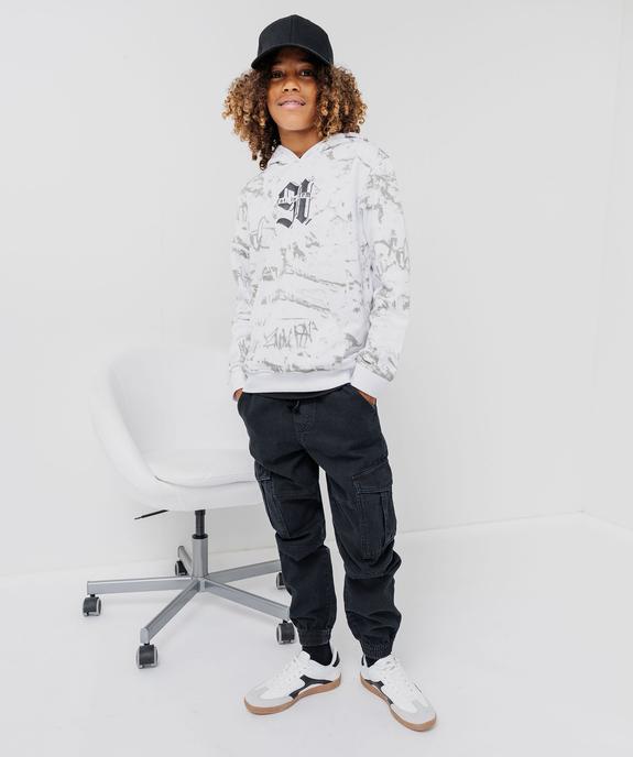 Pantalon cargo en coton taille élastique garçon vue6 - GEMO (JUNIOR) - GEMO