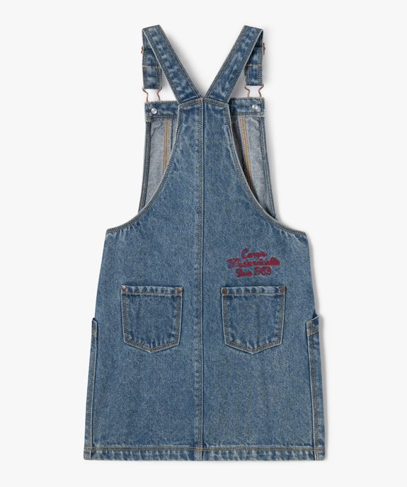 Robe salopette en jean fille - Camps United vue4 - CAMPS UNITED - GEMO