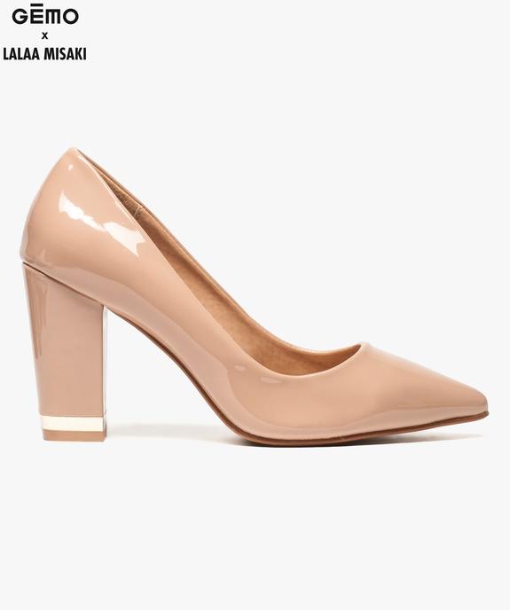 Escarpins femme à bout pointu et talon haut -Gémo x Lalaa Misaki vue1 - GEMO(URBAIN) - GEMO