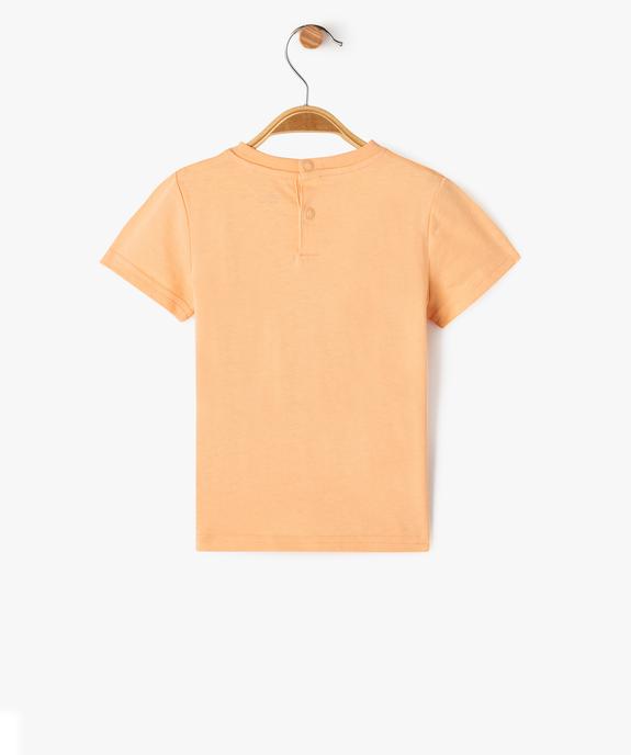 Tee-shirt manches courtes à motif fantaisie bébé garçon vue3 - GEMO 4G BEBE - GEMO