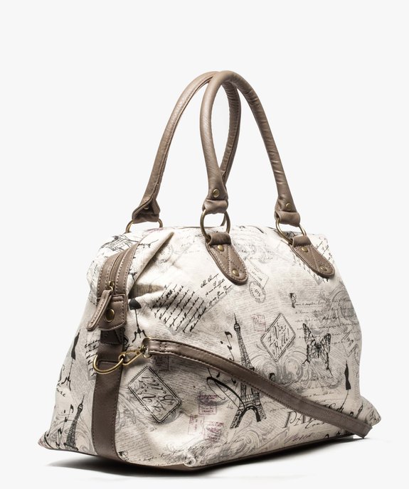 Sac week-end textile et simili-cuir vue2 - GEMO (ACCESS) - GEMO