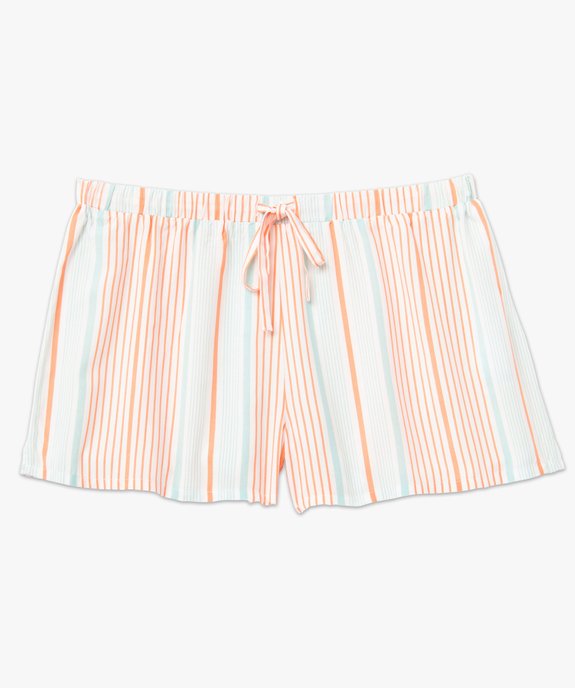 Short de pyjama femme ample et fluide à motifs vue4 - GEMO(HOMWR FEM) - GEMO