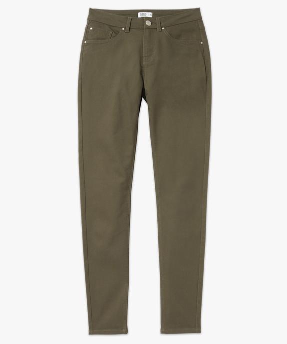 Pantalon coupe Slim taille normale femme vue4 - GEMO 4G FEMME - GEMO