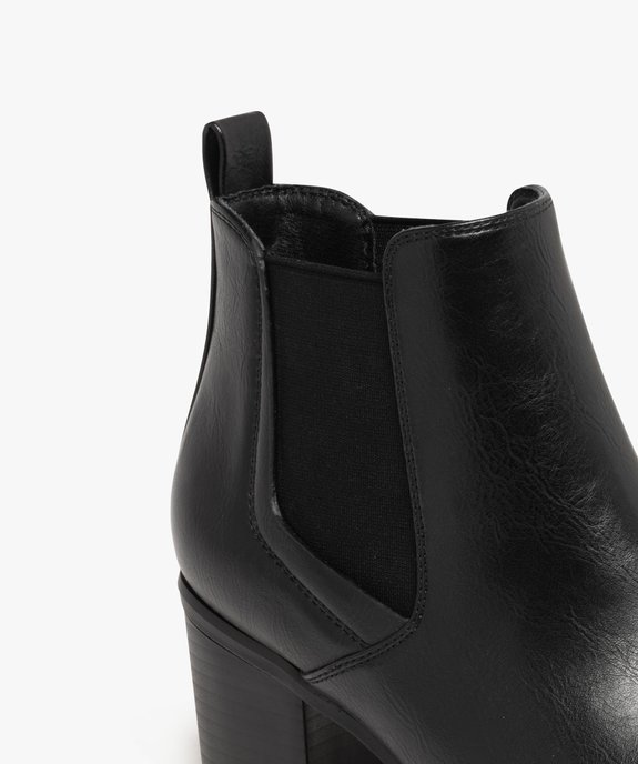 Boots femme unies à talon moyen style Chelsea vue7 - VALENTINA BALDA - GEMO