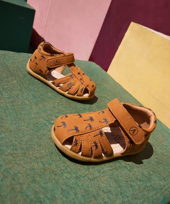 Sandales à scratch à motifs palmiers bébé garçon - Alma vue1 - ALMA - GEMO