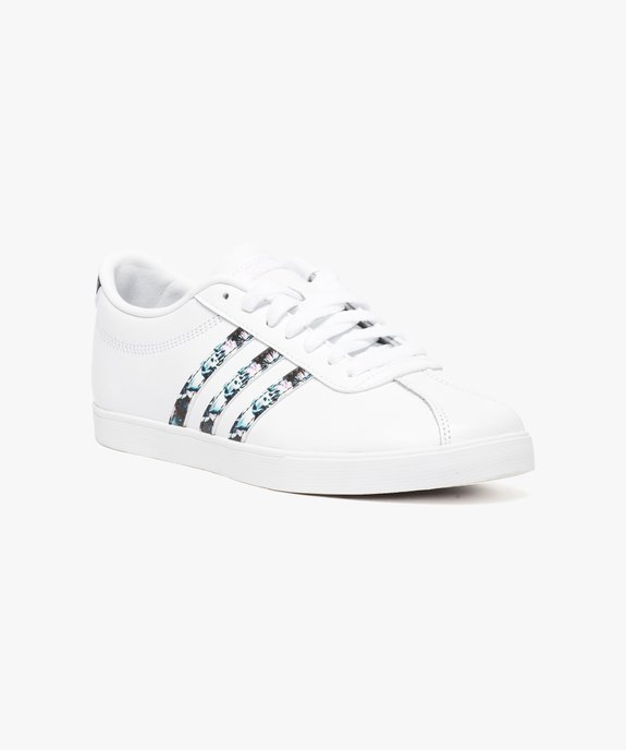 Baskets Courset Adidas avec touches colorées vue2 - ADIDAS - GEMO