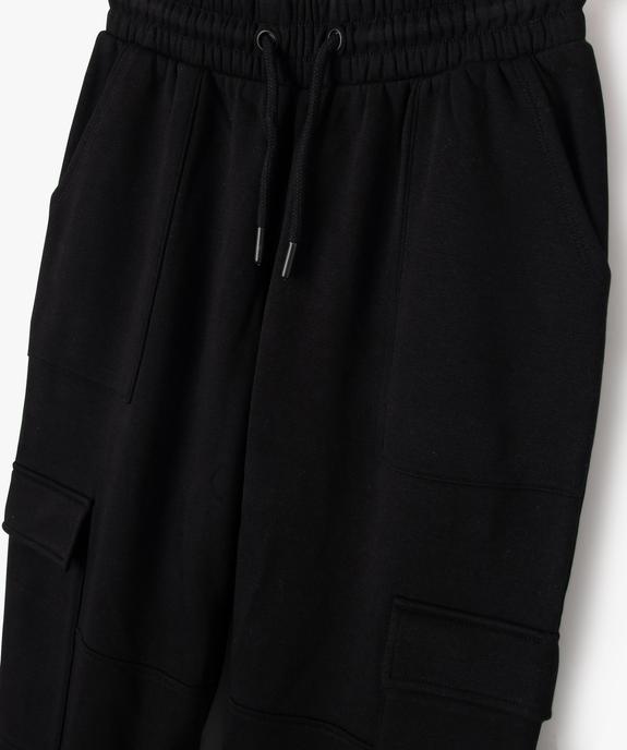Pantalon de jogging avec poches à rabat fille vue2 - GEMO 4G FILLE - GEMO