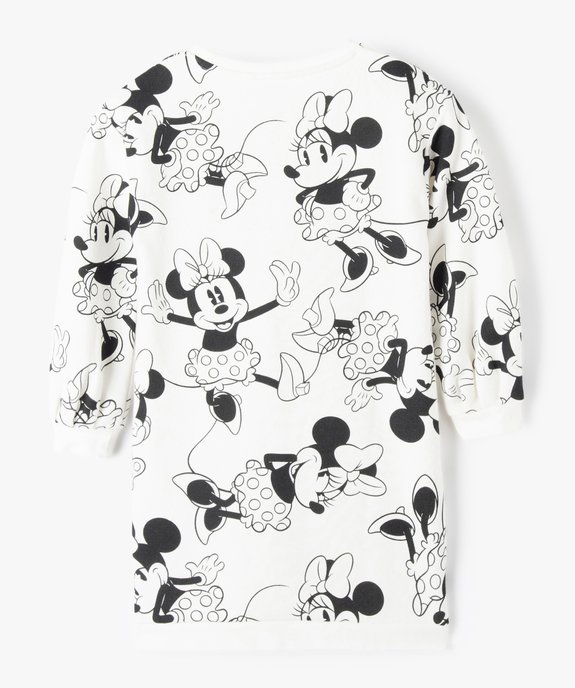Robe fille en sweat molletonné à motif brillant - Disney vue4 - DISNEY DTR - GEMO