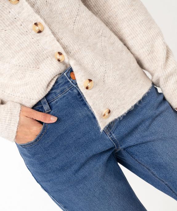 Jean Regular taille haute femme - Longueur L30 vue3 - GEMO(FEMME PAP) - GEMO