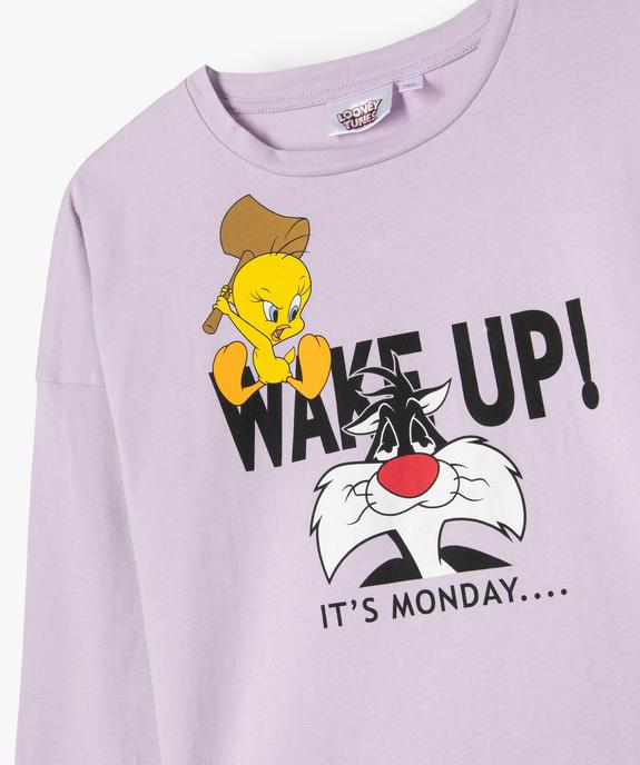 Pyjama fille avec motif Titi et Grosminet – Looney Tunes vue2 - LOONEY TUNES - GEMO