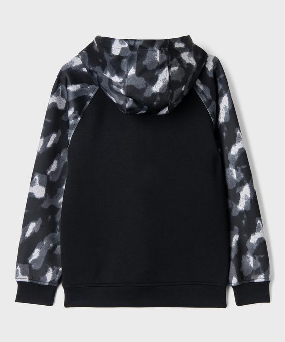 Sweat à capuche avec col zippé garçon vue3 - GEMO (JUNIOR) - GEMO