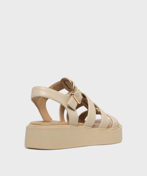 Sandales compensées multi-brides femme - 5 Miles vue4 - 5 MILES - GEMO