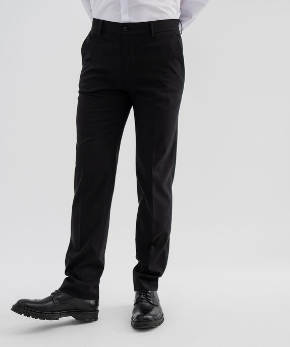 Pantalon de costume coupe slim en toile extensible homme vue1 - GEMO 4G HOMME - GEMO