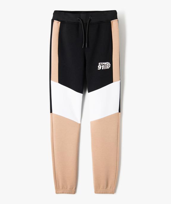 Pantalon de jogging tricolore garçon vue1 - GEMO (JUNIOR) - GEMO