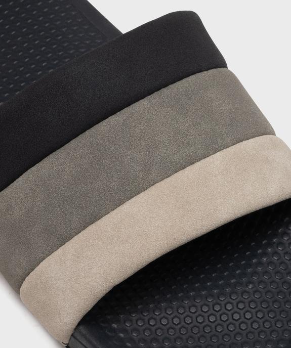 Mules de piscine à large bride matelassée homme - Isotoner vue6 - ISOTONER - GEMO