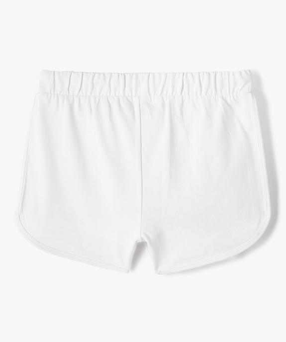 Short fille en maille avec finitions contrastantes vue4 - GEMO (JUNIOR) - GEMO