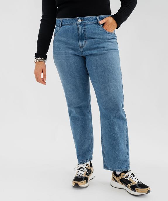 Jean Straight en coton stretch avec taille ajustable femme grande taille vue2 - GEMO 4G GT - GEMO