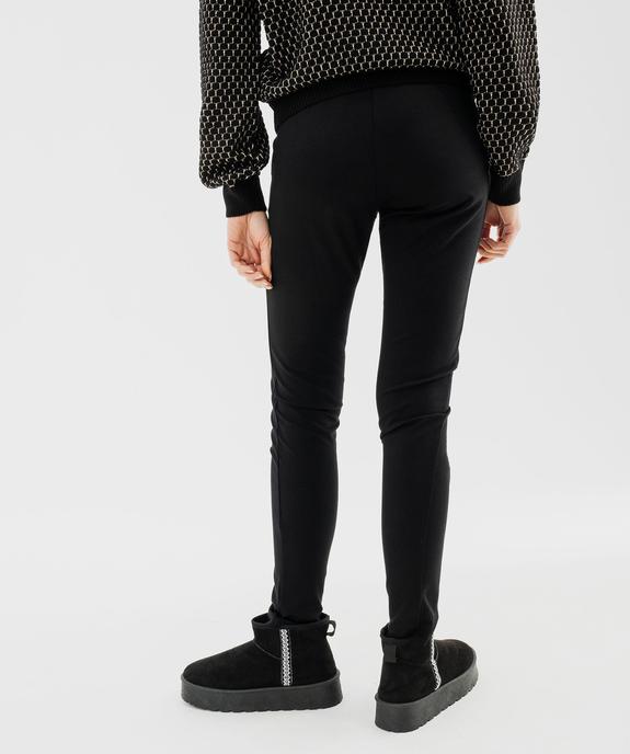 Pantalon en maille ajusté à taille élastiquée femme vue3 - GEMO(FEMME PAP) - GEMO