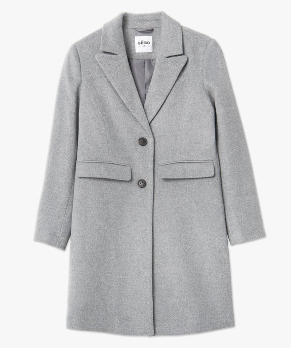 Manteau femme à mi-long vue4 - GEMO(FEMME PAP) - GEMO
