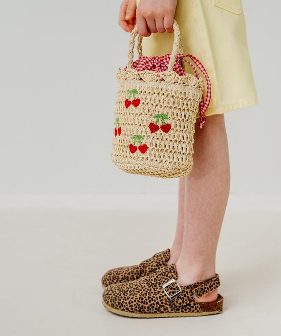 Sac à main en paille de papier fille vue2 - GEMO (ACCESS) - GEMO