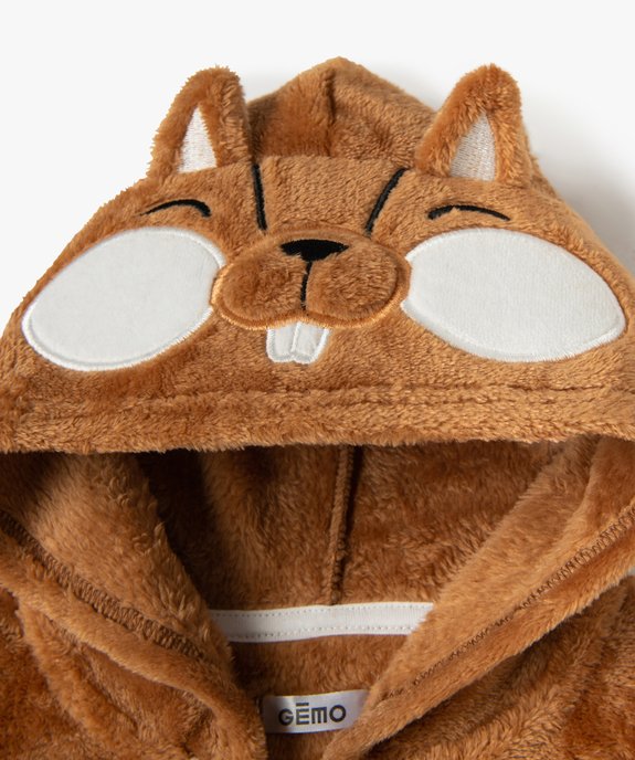 Surpyjama chaud et doux à capuche motif écureuil vue2 - GEMO(BB COUCHE) - GEMO