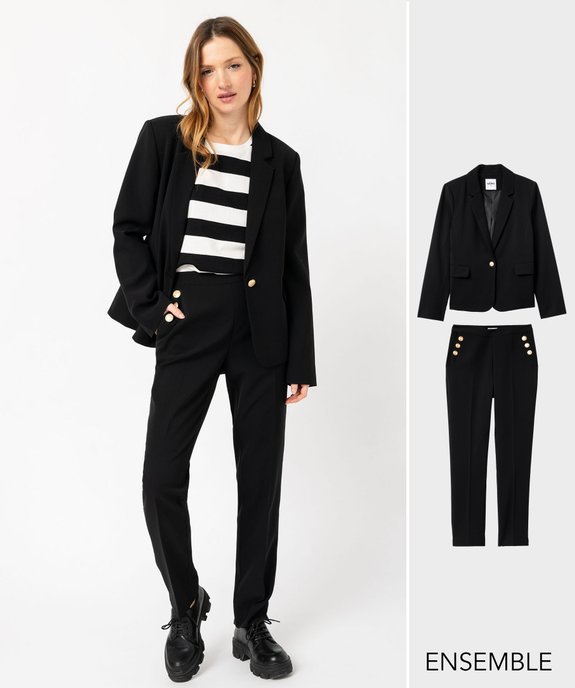 Ensemble de costume noir pour femme - GEMO