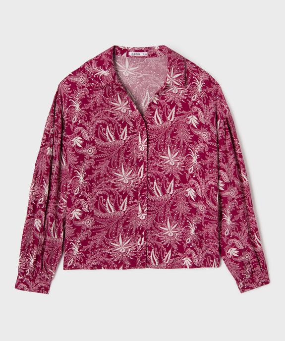 Chemise fluide à motifs femme vue1 - GEMO(FEMME PAP) - GEMO