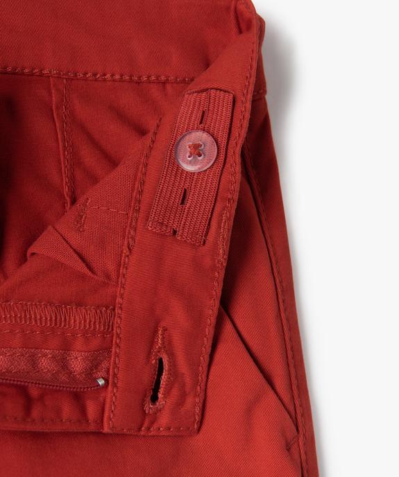 Pantalon chino en coton garçon vue2 - GEMO 4G GARCON - GEMO