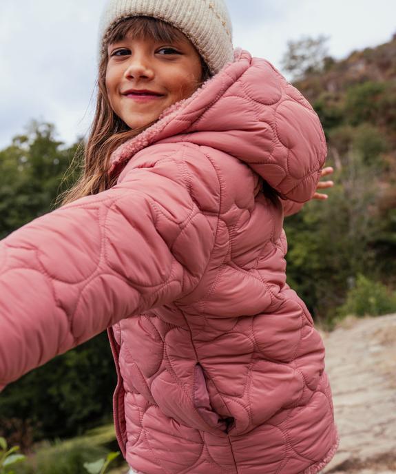 Manteau à capuche réversible fille - GEMO (ENFANT) Manteau à capuche réversible fille vue1 - GEMO (ENFANT) - GEMO