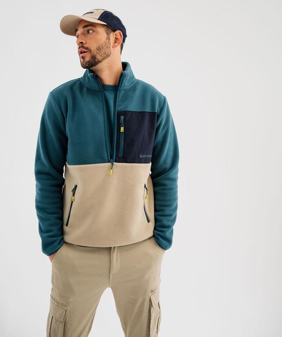 Sweat polaire à col camionneur homme - Roadsign vue4 - ROADSIGN G4G - GEMO