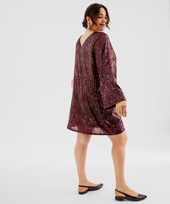 Robe courte pailletée femme grande taille vue3 - GEMO (G TAILLE) - GEMO