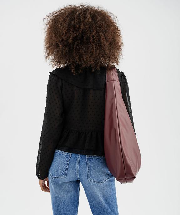 Chemise en voile à motifs plumetis coupe courte femme vue7 - GEMO(FEMME PAP) - GEMO