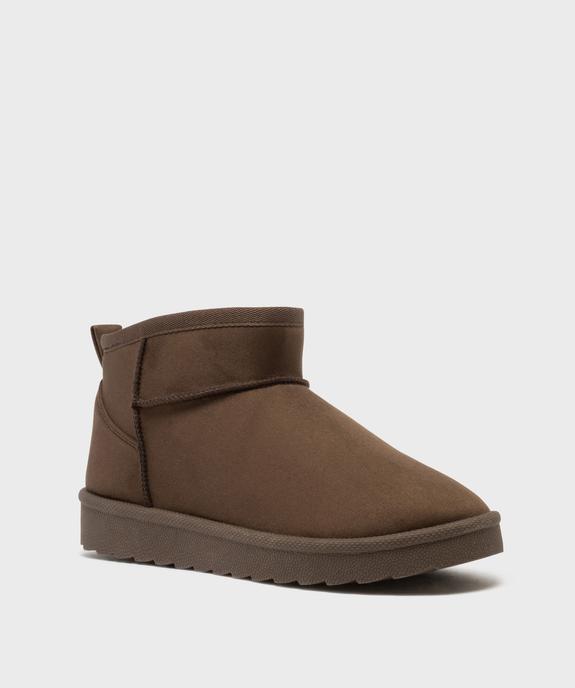 Boots fourrés sur semelle crantée femme - 5 Miles vue2 - 5 MILES - GEMO