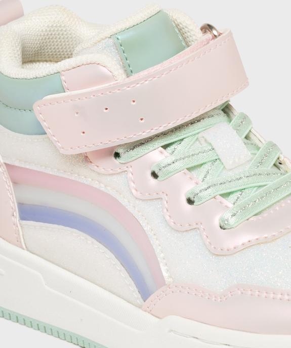 Baskets montantes pailletées et irisées fille vue6 - LOVELY WINGS - GEMO