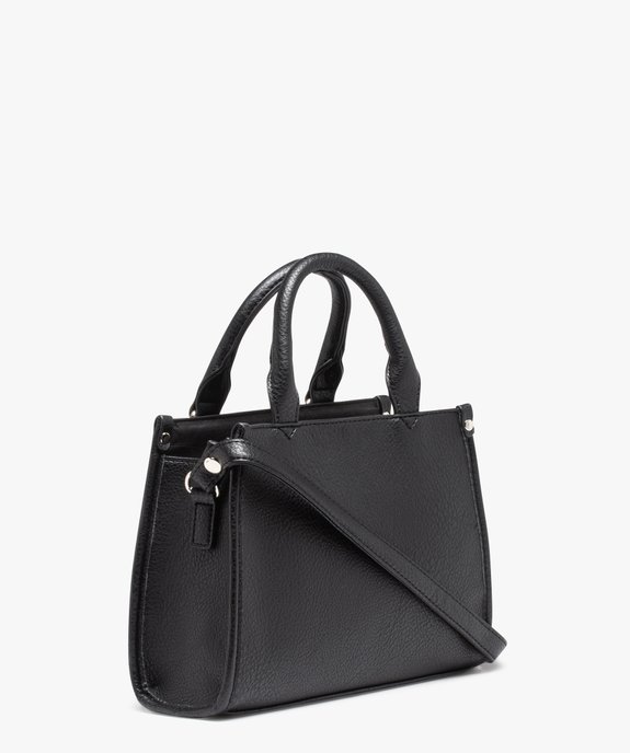 Sac à main grainé compact avec bandoulière amovible femme vue2 - GEMO (ACCESS) - GEMO