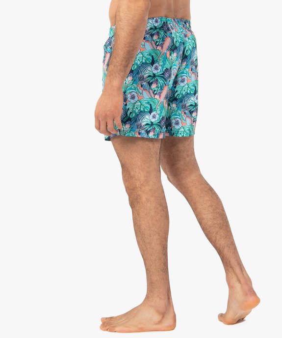 Short de surf homme à motifs exotiques vue3 - GEMO (PLAGE) - GEMO