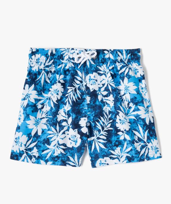 Short de bain garçon avec imprimé tropical vue1 - GEMO 4G GARCON - GEMO
