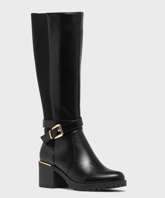 Bottes avec élastique sur la tige et brides cheville femme - Valentina Baldano vue9 - GEMO(URBAIN) - GEMO