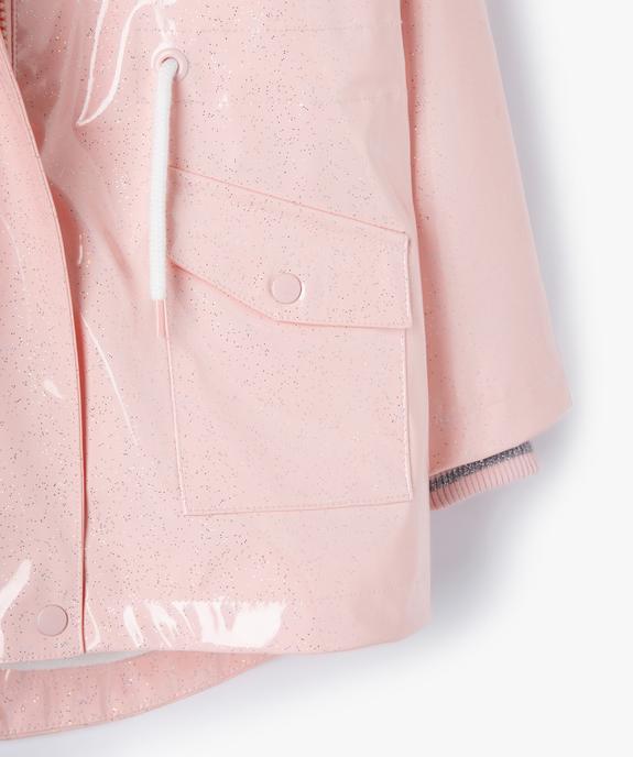 Imperméable fille pailleté avec doublure douce vue3 - GEMO (ENFANT) - GEMO