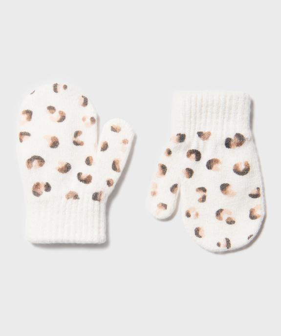 Moufles à motifs tachetés bébé fille vue1 - GEMO(BEBE DEBT) - GEMO