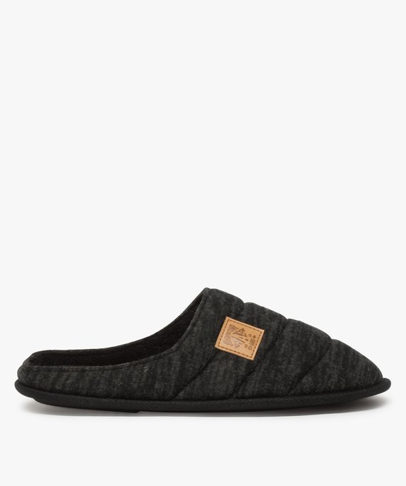 Chaussons homme mules plates en jersey moelleux vue1 - GEMO(HOMWR HOM) - GEMO