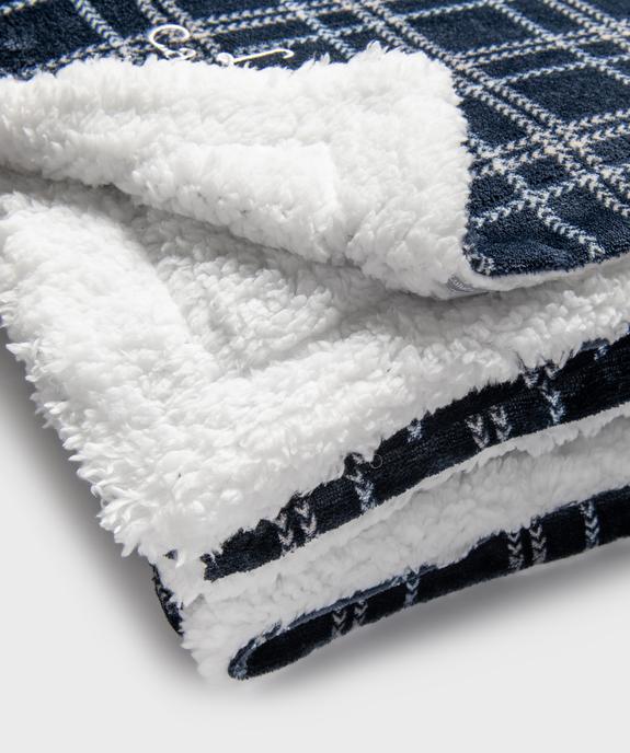 Plaid en velours à carreaux - LuluCastagnette vue2 - LULUCASTAGNETTE - GEMO