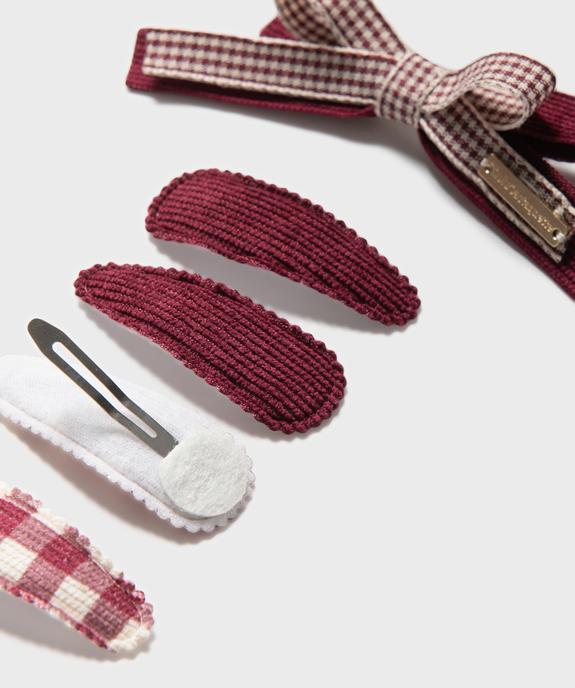 Pinces pour les cheveux fille (lot de 5) - LuluCastagnette vue2 - LULU CASTAGNETT - GEMO