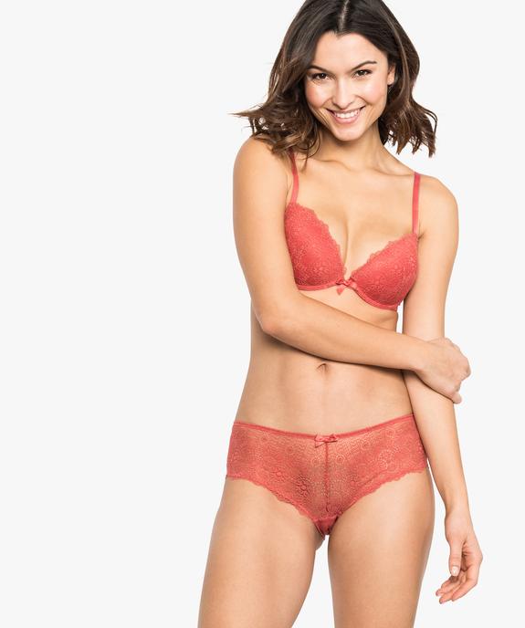 Shorty femme en dentelle et tulle (lot de 2) vue1 - GEMO(HOMWR FEM) - GEMO
