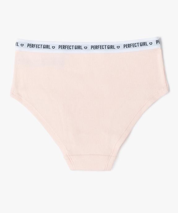 Shorty en maille côtelée fille (lot de 3)  vue3 - GEMO 4G FILLE - GEMO