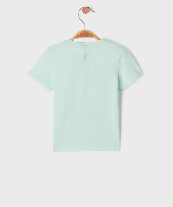Tee-shirt manches courtes avec motif estival bébé garçon vue3 - GEMO 4G BEBE - GEMO