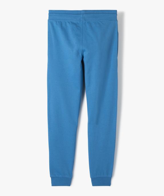 Jogging garçon en maille fine à taille élastiquée vue3 - GEMO (JUNIOR) - GEMO