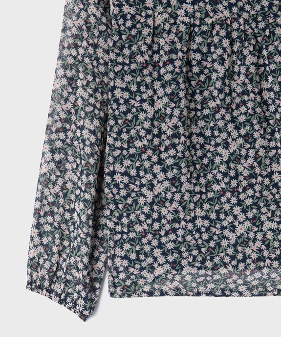 Blouse en voile à manches longues fille vue2 - GEMO 4G FILLE - GEMO